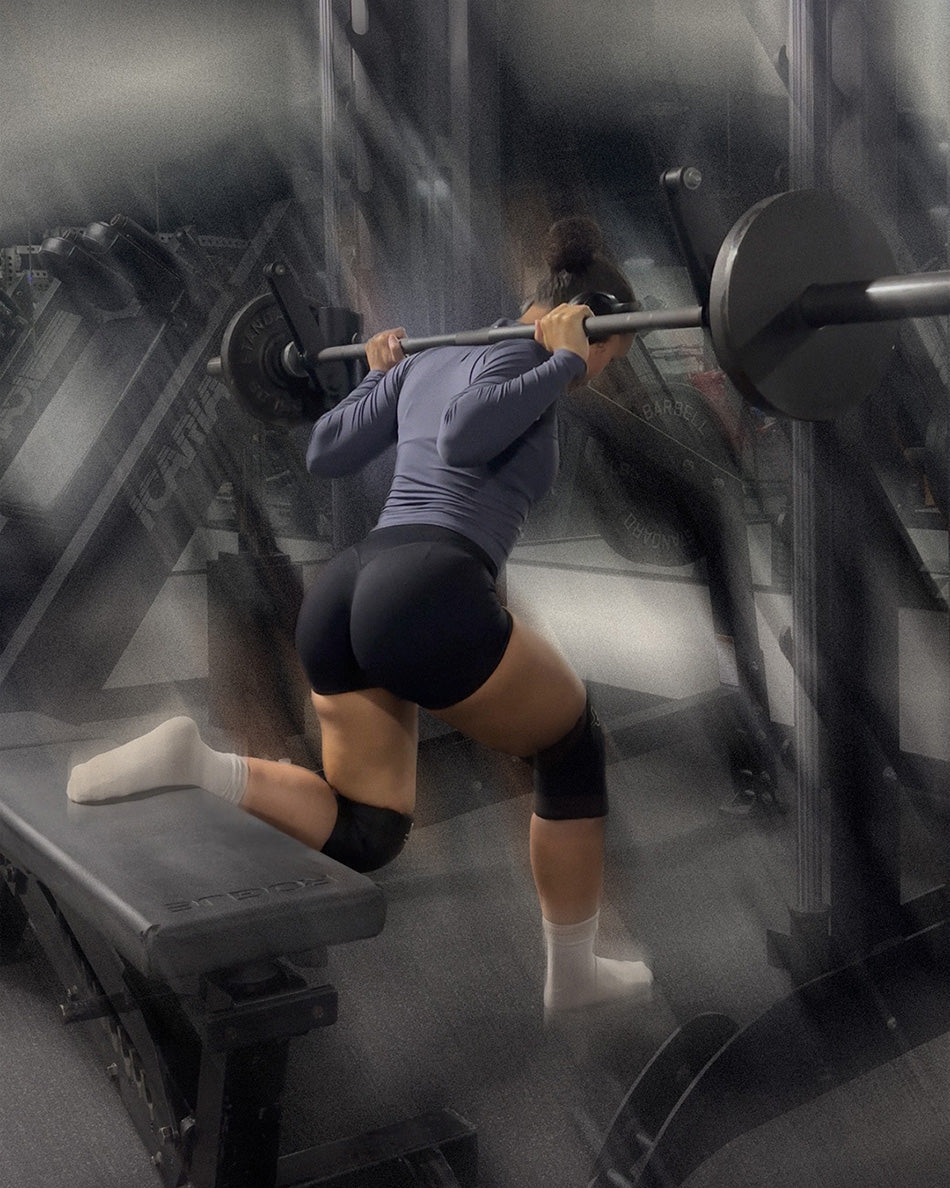 woman doing hip thrust accessory