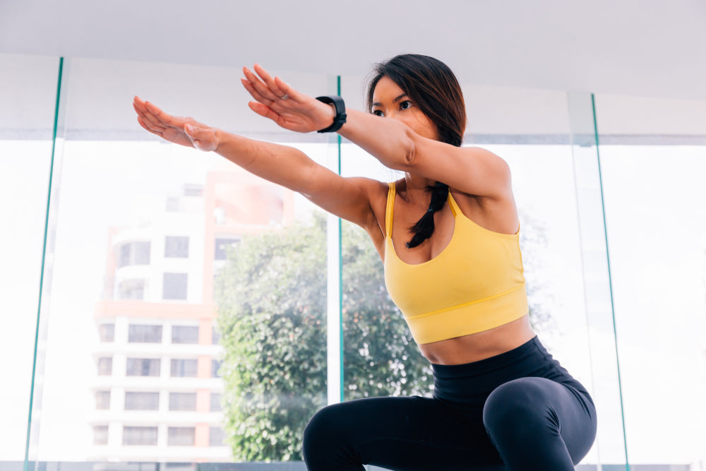 woman doing deep squat