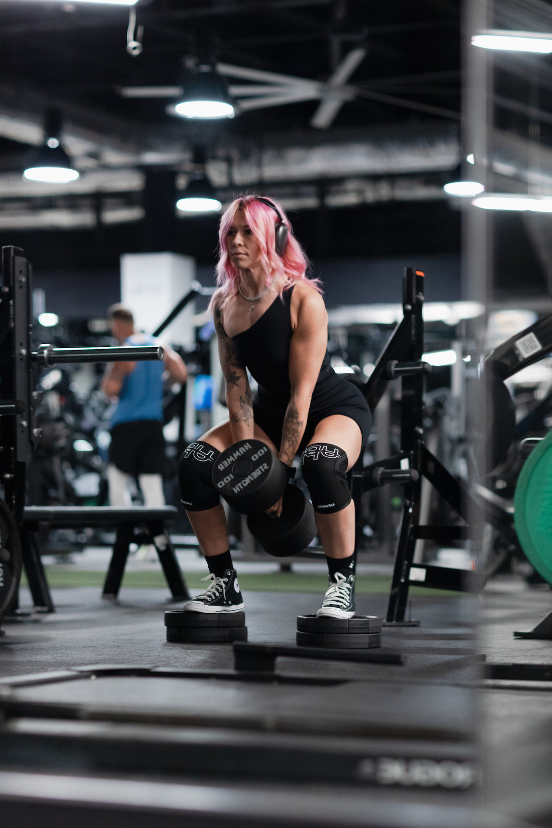 woman doing squat